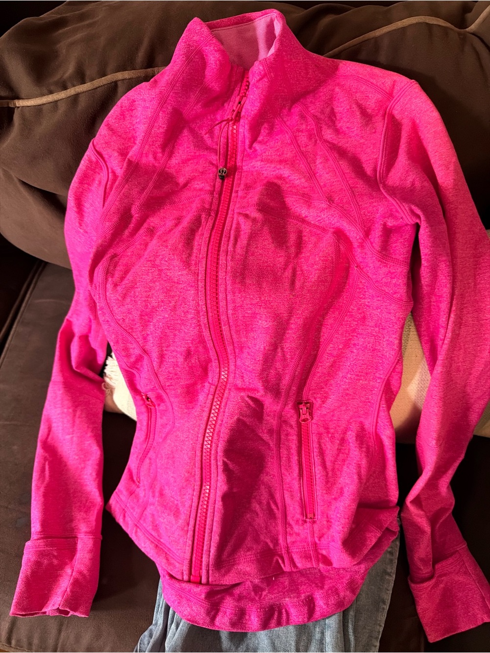 lululemon athletica Hot Pink Full-Zip Active Jacket